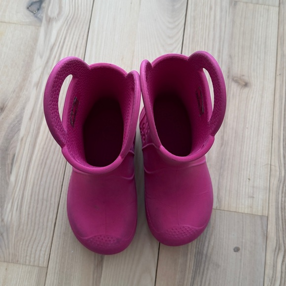 Crocs Pink Boots Size 9 - Picture 4 of 4